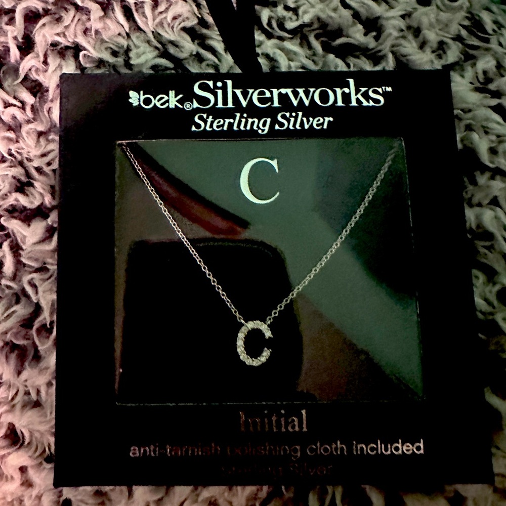 Sterling Silver Initial Necklace